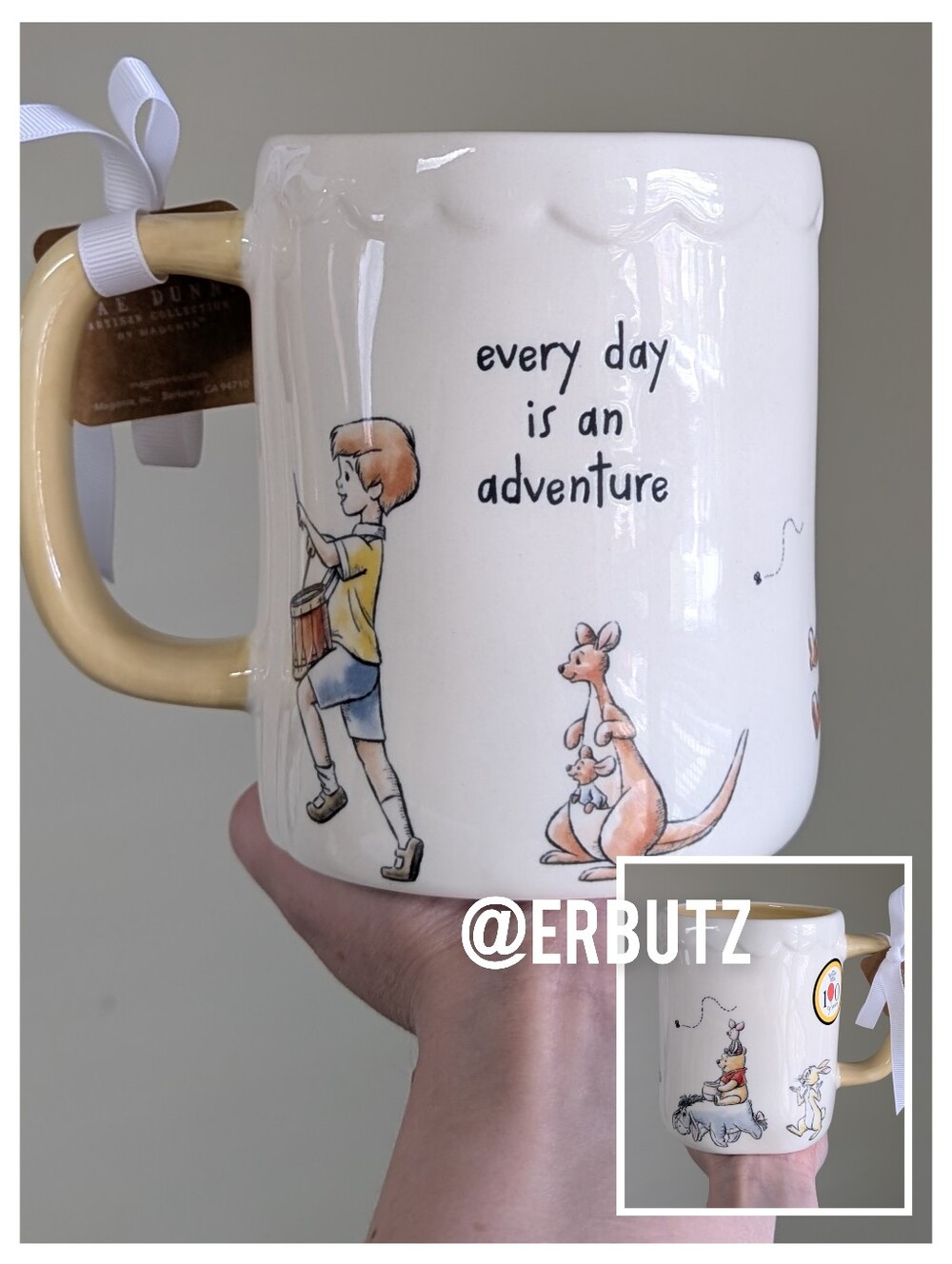 Rae Dunn x Disney EVERYDAY IS AN ADVENTURE Winnie The Pooh & Friends Mug 🎉